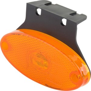 Lampa obrysowa LED, owalna, 12/24V pomarańczowa, przykręcana Waś 1400300305