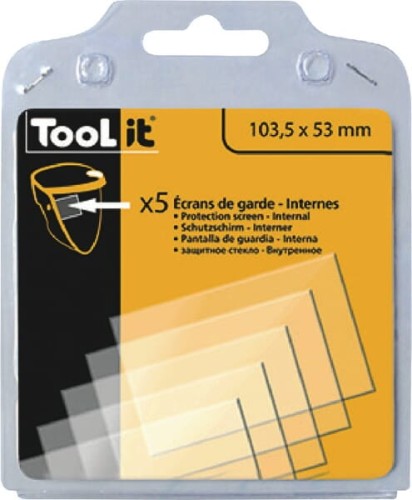 Szkło ochronne spawalnicze, bezbarwne 103.6x53 mm 5 szt. 040786GYS - Intertraktor