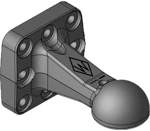 Zaczep kulowy K80 145 x 145 / 8 x M20 8003310