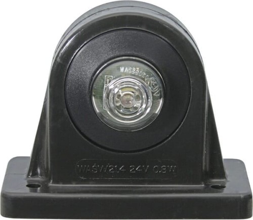 Lampa obrysowa LED, prawa, 12/24V czerwona/przezroczysta, przykręcana Waś 1400300040 - Intertraktor