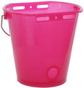 Wiadro do karmienia, różowe przezroczyste, 8 l 14268