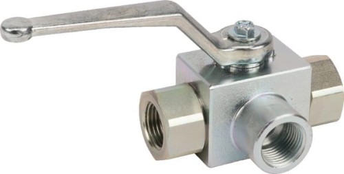 Zawór kulowy 3-drożny 1/2" z uszczelką KH3KSR08PA - Intertraktor
