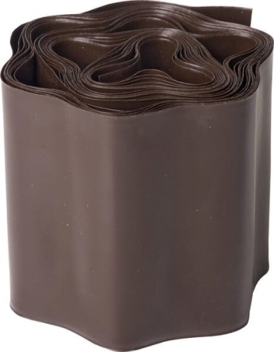 Obrzeże ogrodnicze trawnikowe, brązowe 15 cm x 9 m 1707800215 - Intertraktor