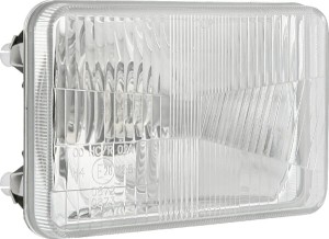 Reflektor przedni halogenowy, prostokątny 12/24V H4 168x106 mm Kramp LA80170