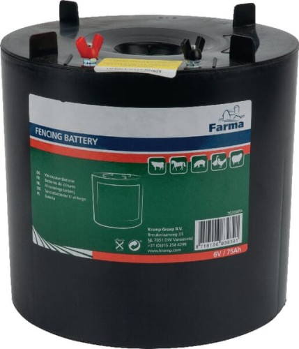 Bateria sucha 6V 75Ah okrągła 702008FA - Intertraktor