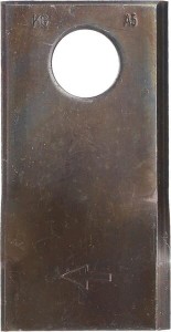 Nożyk kosiarki rotacyjnej prawy 93x47x3 mm otwór Ø 19 mm okrągły pasuje do Taarup/PZ 25 szt. KT4189300001