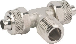 Złącze trójnikowe T skręcane 10 mm gwint zew. 1/4" Kramp TCCPOT1014