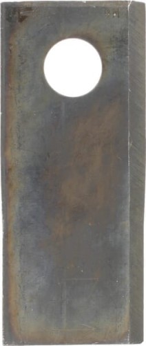 Nożyk kosiarki rotacyjnej lewy 114x48x4 mm otwór Ø 19 mm okrągły pasuje do Kongskilde JF/Stoll 8113800061 - Intertraktor
