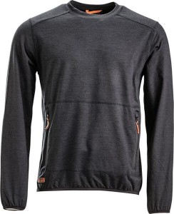 Bluza polarowa, okrągły dekolt, męska, antracytowa, roz. XS KW506101811046