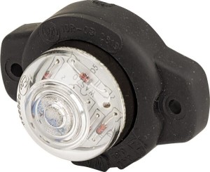 Lampa obrysowa LED, cytryna, 12/24V przezroczysta, przykręcana Waś 1400690301