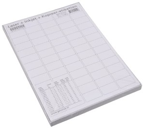 Papier perforowany A4 do etykiet 38.1x21.2mm VPM20240