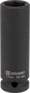 Klucz nasadowy udarowy przedłużany 6-kt. 1/2", 17 mm 1803544617KR