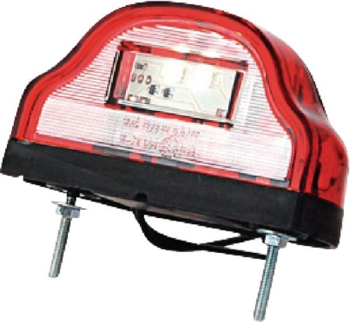 Lampa oświetlenia tablicy rejestracyjnej LED, czerwona 12/24V Kramp LA41001 - Intertraktor