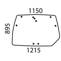 Szyba tylna 04426333 - Intertraktor