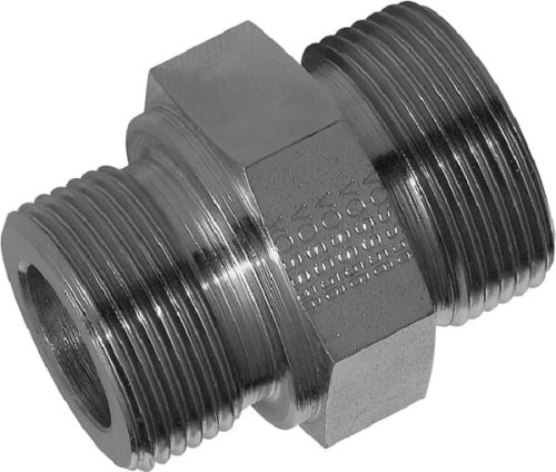 Przyłącze proste 3/8" BSP - M16x1.5 10L - męskie pod pierścień zacinający GES10LR38 - Intertraktor