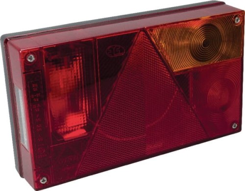 Lampa tylna zespolona, prostokątna prawa 12V przykręcana Multipoint Aspöck 245205507 - Intertraktor