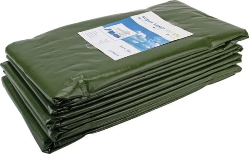 Plandeka oliwkowa PE, 8 x 10 m PLG80100 - Intertraktor