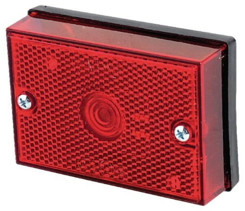 Lampa obrysowa, prostokątna, 12/24V czerwona, przykręcana Waś 1400690410 - Intertraktor