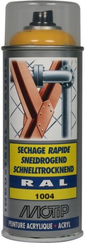 Lakier akrylowy w sprayu, RAL 1004 żółty miodowy 400 ml 07072 - Intertraktor