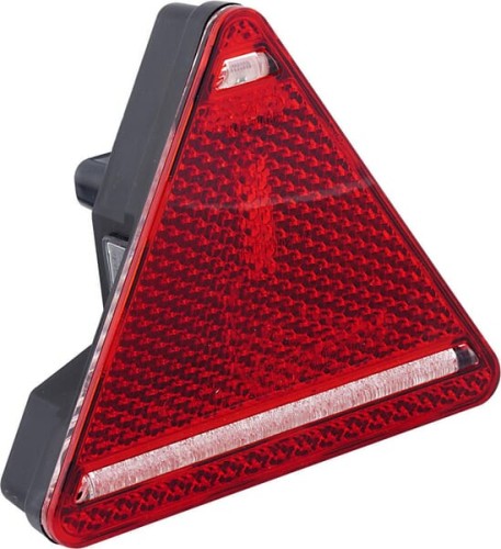 Lampa tylna zespolona LED, prawa, trójkątna, 12/24V czerwona, przykręcana Waś 1400682510 - Intertraktor