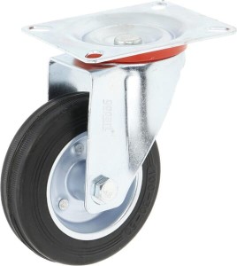 Koło metalowo gumowe skrętne gopart, 100 mm 5081100GP
