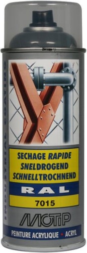 Lakier akrylowy w sprayu, RAL 7015 szary łupkowy 400 ml 07148 - Intertraktor