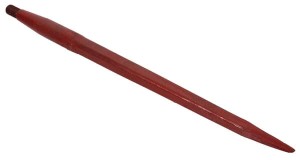 Ząb ładowacza, prosty, profil kwadratowy 50x850 mm końcówka szpiczasta z nakrętką M30x2 czerwony SHW 23201506N