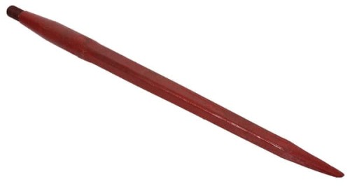 Ząb ładowacza, prosty, profil kwadratowy 50x850 mm końcówka szpiczasta z nakrętką M30x2 czerwony SHW 23201506N - Intertraktor