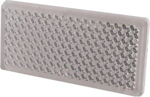 Odblask prostokątny przyklejany, biały 1415000200