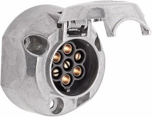 Gniazdo 7-biegunowe, metalowe przyłącze na śrubę 8JB001941001