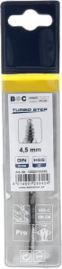 Wiertło 4.5 mm HSS-DIN338-G TURBO STEP 12020700450