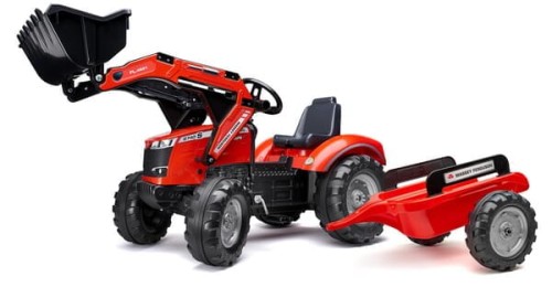 Koparko-ładowarka Massey Ferguson S8740 z przyczepą F4010AM - Intertraktor