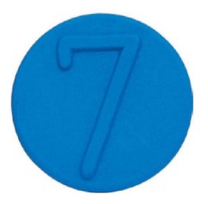 Klips znakujący pokrywy szybkozłącza, niebieski (7) SKV9FCL7BLUE
