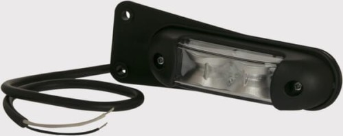 Lampa obrysowa LED, 0.8/1.7W prostokątna, 12/24V czerwona/biała z uchwytem 4 LED Kramp LA103166 - Intertraktor
