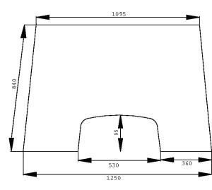 Szyba przednia D6900A