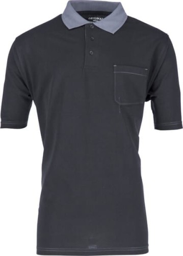 Koszulka polo, czarno/szara, roz. 4XL KW106730089066 - Intertraktor