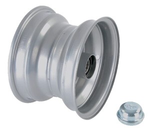 Obręcz koła 8", z łożyskiem i kołpakiem F1550825100K