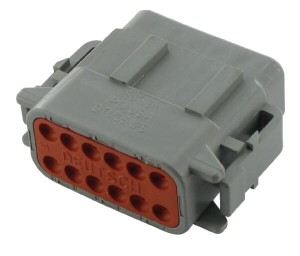 Obudowa wtyczki 12 P. żeńska DTM DSDTM0612SA