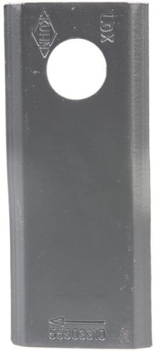 Nożyk kosiarki rotacyjnej prawy 107x45x4 mm otwór Ø 18.25 mm okrągły pasuje do Kuhn 25 szt. 55903310 - Intertraktor