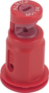 Rozpylacz eżektorowy uderzeniowy płaskostrumieniowy szerokokątny MVI 150° 04 czerwony ceramiczny Albuz MVI04