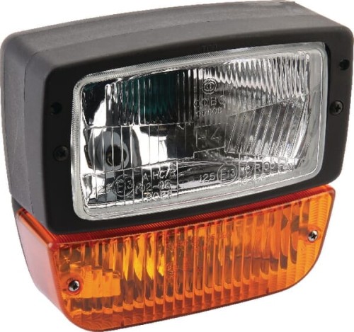 Reflektor z kierunkowskazem, prawy, kwadratowy przykręcany z wtyczką Deutsch 6-pin Cobo 05098100 - Intertraktor