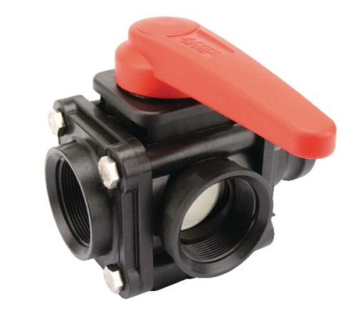 Zawór kulowy 3-drog. 2" F 453016D77 - Intertraktor