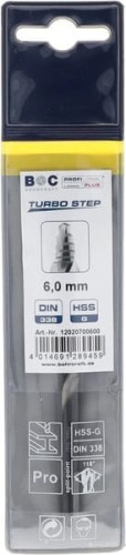 Wiertło 6.0 mm HSS-DIN338-G TURBO STEP 12020700600 - Intertraktor