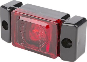 Lampa obrysowa LED, prostokątna, 12/24V czerwona, przykręcana Waś 1400690850