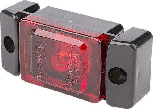 Lampa obrysowa LED, prostokątna, 12/24V czerwona, przykręcana Waś 1400690850 - Intertraktor