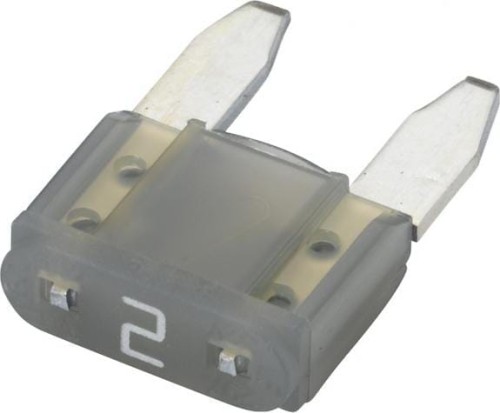 Bezpiecznik płaski Mini, 2A L=10.9 mm szary op. 50 szt. Hella 8JS728596081 - Intertraktor