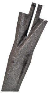 Dziób redlicy 100x13 mm prawy, płaski pasujący do Överum Mølbro 506072635