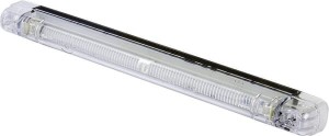 Lampa obrysowa LED, prostokątna, 12/24V przezroczysta, przykręcana Waś 14003000180