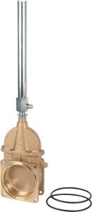 Kołnierzowy zawór suwakowy z siłownikiem kpl. 6" 6002072