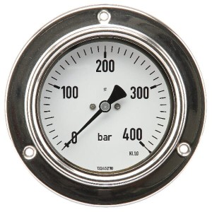 Manometr ø100 mm 0–400 bar przyłącze tylne 1/2" MA100400P08SSGF